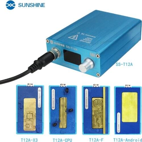 SUNSHINE SS-T12A Soldering Station Kit Motherboard Repair Tool for iPhone 6 7 8 X XS Mobile Phone CPU NAND Heating Repair