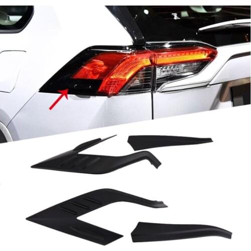 For Toyota Rav4 Rav 4 2019 2020 ABS Chrome Rear Light Cover Trim Taillights Lamp Protector Frame Auto Accessories Styling