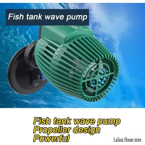 Aquarium Wave Pump Silent Mini Fish Tank Surf Pump Aquarium Submersible Flow Pump Sucker Magnet 360 Degree Rotating Wave