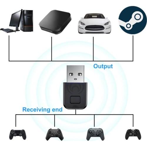 New Wireless USB Converter Bluetooth 5.0 Gamepad Game Controller Adapter For PS4 Xbox ForPS3 NS Switch PC Controller No Delay
