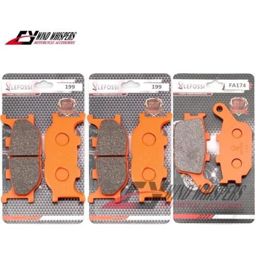 Motorcycle Front Rear Brake Pads For Yamaha FZ 6 FZ6 Fazer Fairing 2 Piston Caliper 04-07 XJ6 XJ 6 S Diversion