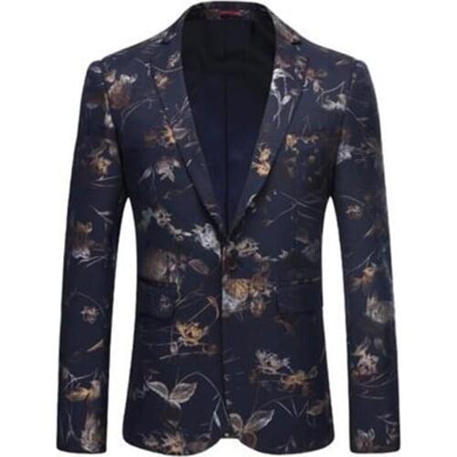 Suit jackets mens business pattern boutique large size slim costume homme blazer masculino пиджак мужской fashion ropa hombre