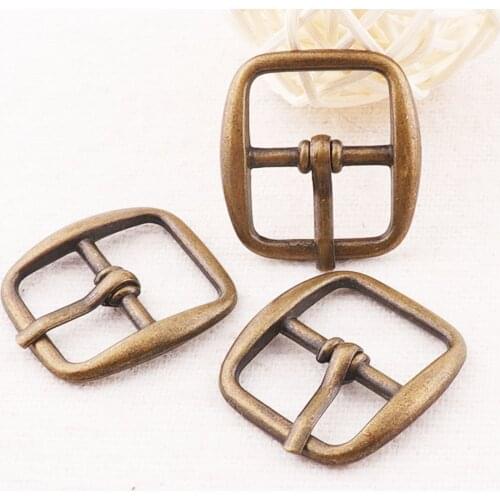 6-30 PCS Antique Bronze Center Bar Buckles Strap Fasteners Belt Square Bag Shoes Fasteners Adjuster findings Straps Buckle 18mm