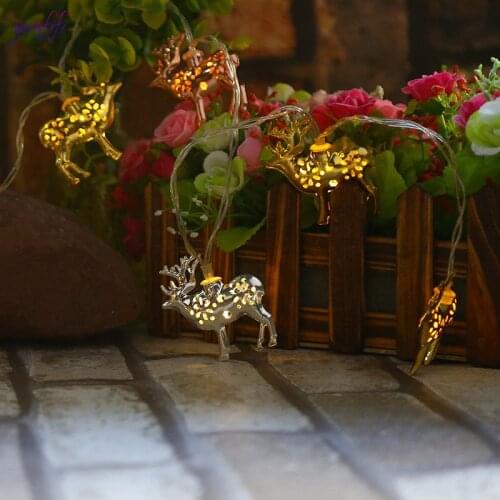 Christmas Tree Decorations Garden outdoor Iron Lampshade elk Chandelier Lamp Cover Craft Ornament Christmas Decorations for Home