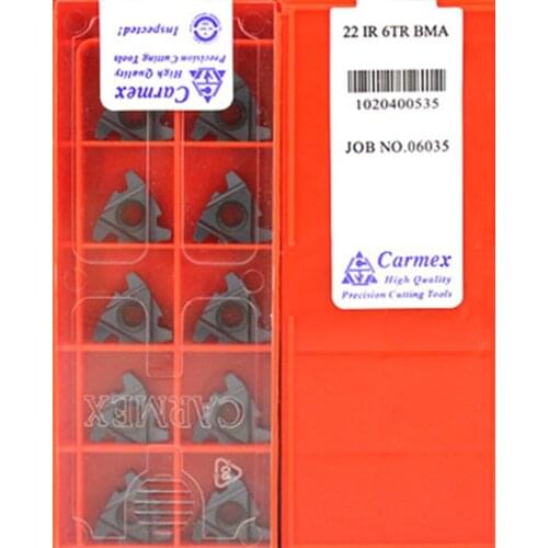22ER 4TR 5TR 6TR BMA 22IR 4TR 5TR 6TR BMA 10pcs 50pcs Carmex carbide insert Processing stainless steel and steel