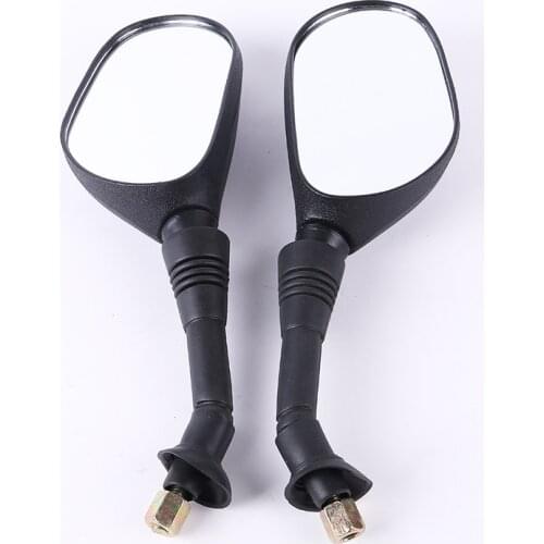Motorcycle Rear View Mirrors Motorbike Scooter Side Mirror Frames Fittings Black Rearview Mirror 8mm Screw