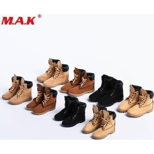 18XG023 1/6 Scale Female Soldiers Climbing Boots Leather High-top Shoes Hollow Model for 12'' Woman Action Figure Accessory
