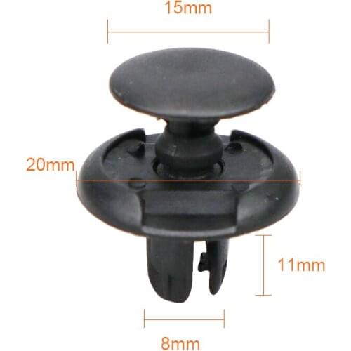 10/20/50pcs Auto Bumper Fastener 8mm Hole Rivet Retainer Push Engine Cover Car Door Trim Panel Clip Fasteners for Toyota For BMW