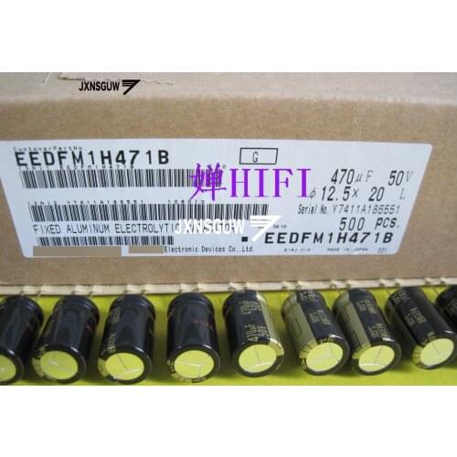 10PCS Matsushita FM 50V470UF 12.5X20MM Audio Aluminum Electrolytic Capacitor 470UF/50V 105 degrees 470uF 50V