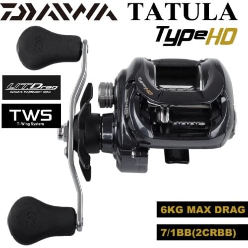 100% Original DAIWA TATULA TYPE-HD Fishing Reels 200H/200HL/200HS/200HSL 7BB Baitcast Reel Gear Ratio 6.3:1/7.3:1 Max Drag 6kg