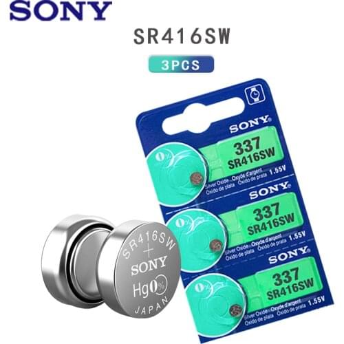 3Pcs/Lot Sony New LONG LASTING 337 SR416SW 623 D337 V337 SP337 Watch Battery Button Coin Cell For Watch Car Remotes