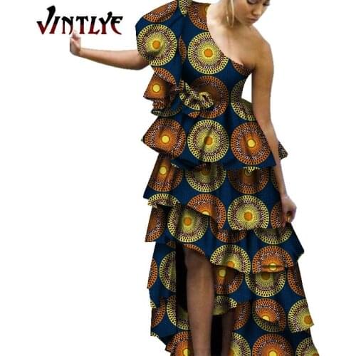2020 Gorgeous Off Shoulder Evening Dresses Yellow Black Red African Party Prom Gown Womens Dashiki clothes WY6175