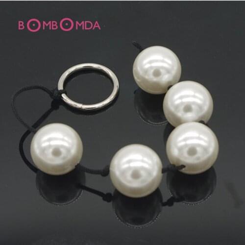 5-Ball Anal Beads 3cm Big Ball Non-toxic Waterproof Butt Plug Medical Toys Anal Sex Toys Adult Games Products