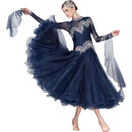 B-16464 New Ballroom Dance Dress Woman Modern Waltz Tango Dance Dresses Standard Ballroom Latin Dance Performance Costumes