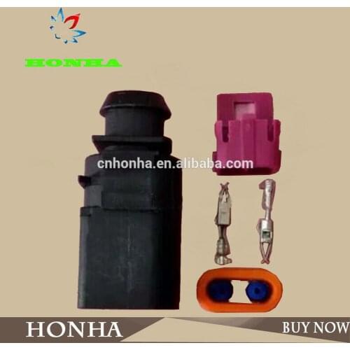 Free shipping 2-Pin Connector 1J0973802 / 1J0 973 802 fits 2 way male connector