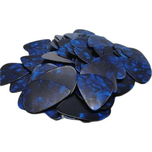 FREE SHIPPING E-packet 100pcs/lot Sea Blue Blank Plastic ABS Guitar Picks Celluloid Solid