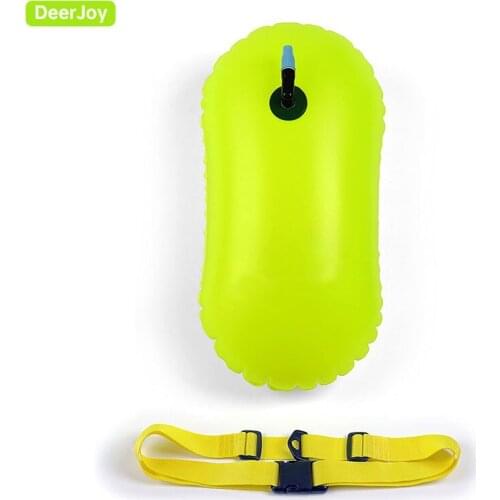 Swim Buoy Float Swimming Bubble Safety Float with Adjustable Waist Belt for Open Water Swimming Safe Swim Training Triathletes
