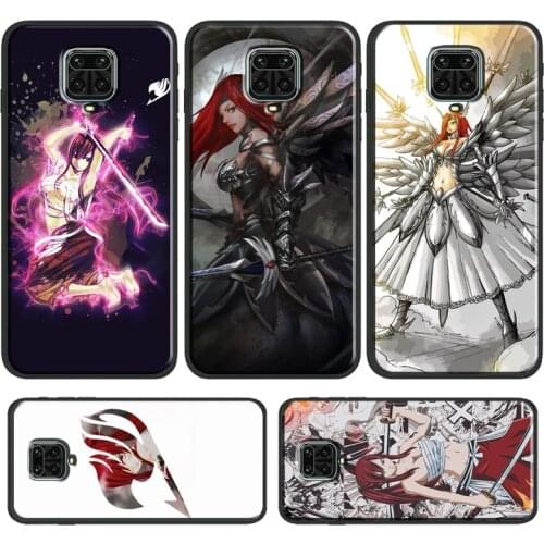 Erza Fairy Tail Phone Case For Xiaomi Redmi Note 10 Pro 9S 8T 7 8 Note 9 Pro Cover For Redmi 9C 9T 9A 8A