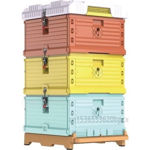 Colored Plastic Incubator Luxury 3 Layers Insulation Beehive Durable Plastic Beehive Beekeeping Tools Strong and Durable