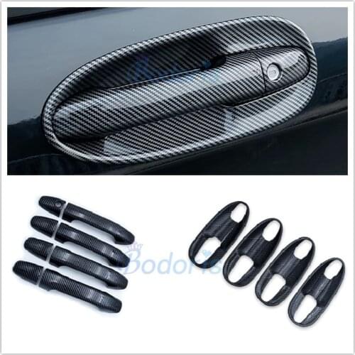 For Mercedes Benz V Class V260 Vito W447 2014-2019 Carbon Fiber Color Door Handle Cover And Bowl Trim Car Styling Accessories