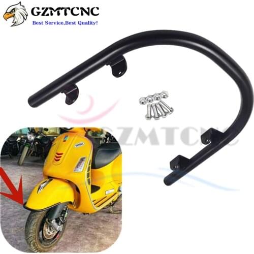 Motor GTS250 GTS300 Front Fender Bumper Guard Crash Bar Protection Mudguard Rail Protector Bracket for Piaggio VESPA GTS 300 250