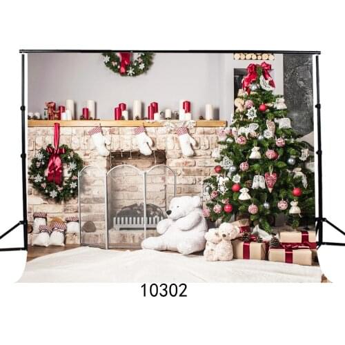 Background for Photos Christmas Tree Toys 7x5ft Computer Printed Vinyl Photography Backdrop Photocall for Party Children Baby