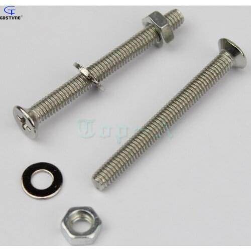 Gdstime 100pcs M3x18 Metric Screw Silver Diameter 3mm Stainless Steel Pan Head Phillips Screws