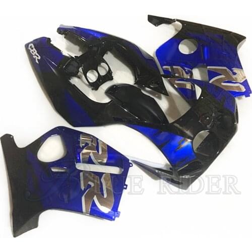 Motorcycle Fairing Kits For HONDA CBR900RR 919 98 99 ABS Plastic Fairing Kits CBR919RR 1998 1999 BLUE RIDER Bodyworks Blue Black