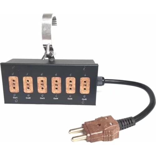 Stage light power box truss junction box power junction box 6-way 10A through box mobile power box silicon box