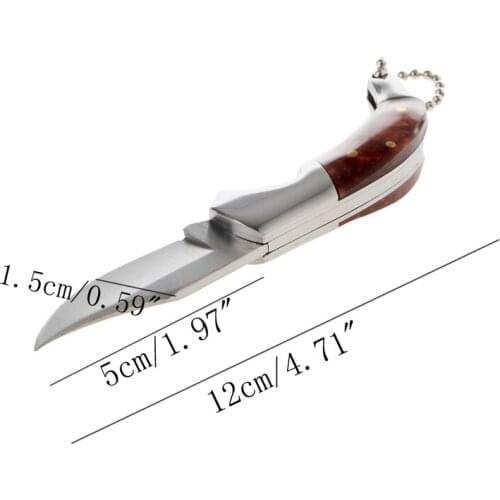 Mini Camping Folding Saber Pocket EDC Hunting Tool Rescue Knife New