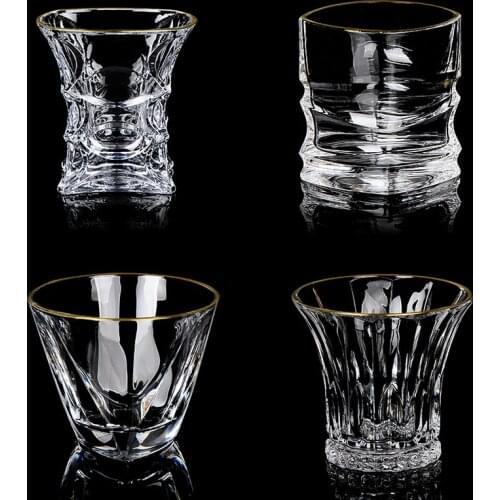 Set of 2 top quality crystal whiskey wine glass for party club beer drinking glass cups 200828-08