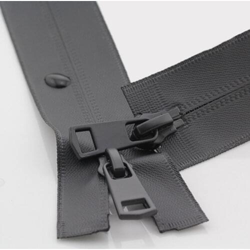 5# 60-150cm Double Head Invisible Nylon Waterproof Zippers For Handcraft DIY Sewing Sport Down Jacket Coat Cloth Accessories