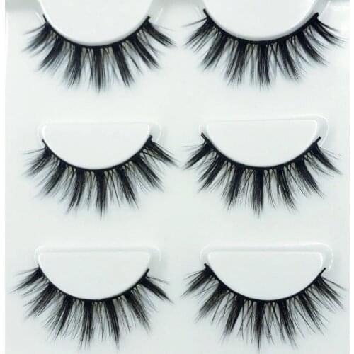 6 Pairs/2boxs Mink Eyelashes Makeup Wispy Long 3D Mink Hair Lashes Eyelash Extension Make Up False Eyelashes Maquiagem Cilios 23