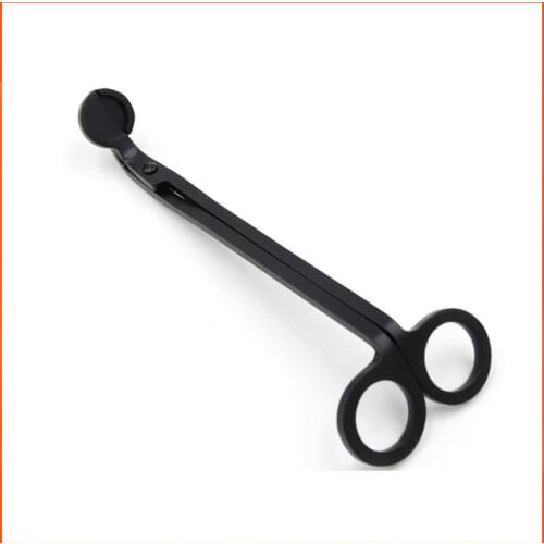 18CM Candle-extinguishing Scissors Stainless Steel Candle Wick Trimmer Oil Lamp Trim Scissor Cutter Snuffer Tool Hook Clipper