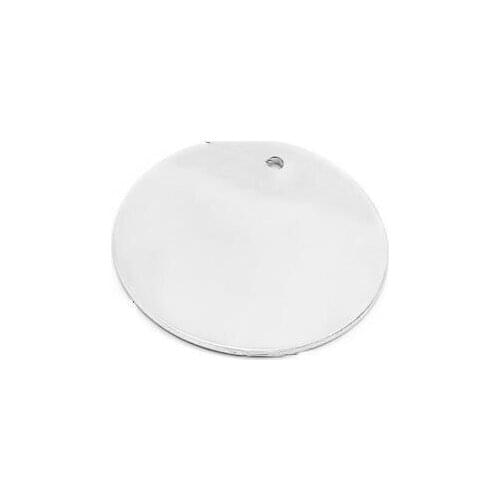 Wholesale 100pcs Handmade Jewelry Pendant Stainless Steel LOGO 6-23mm Round Tag for Tail Chain