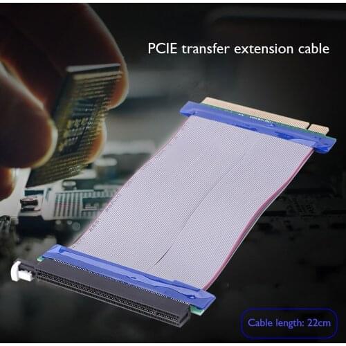 PCIE X16 PCI Express Riser Extender Card Port Adapter 16X to 16X Extension Power Cord Cable Adapter Extension Power Cord Cable