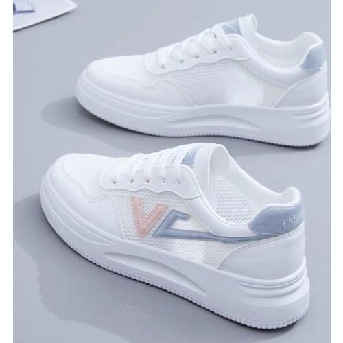 Mesh Little White Shoes Womens Shoes Summer The New All-match Hollow Out Breathable Single Mesh Movement Sneakers Woman Sandals