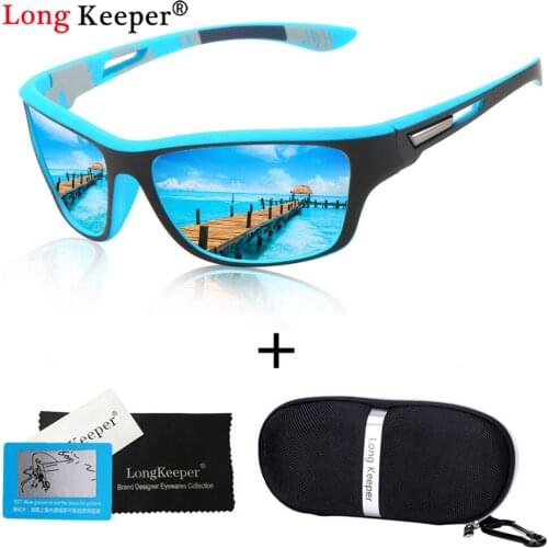 With Case Glasses Polarized Sunglasses Men Outdoor Sports Driving Shade Goggles Sun Glasses UV Protection Male Mirrored Eyewear