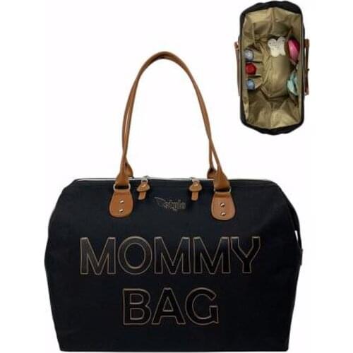 Stylo Mommy Bag Mother Baby Care Side Hanging Black Mink Gray-Powder Color Original Brand