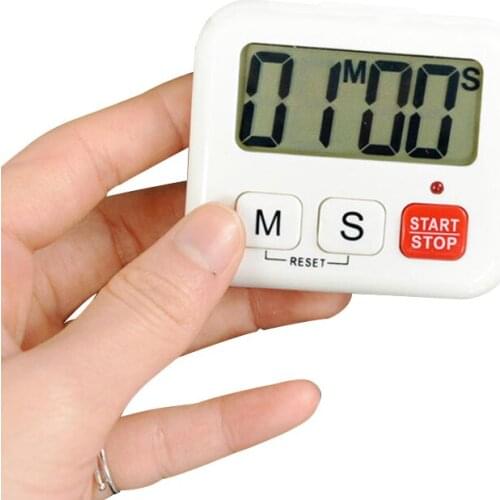 Thin LCD Timer Digital Screen Kitchen Timer Cooking Count Up Learning Timer Alarm Magnet Clock Home Desktop Mini Silent Таймер