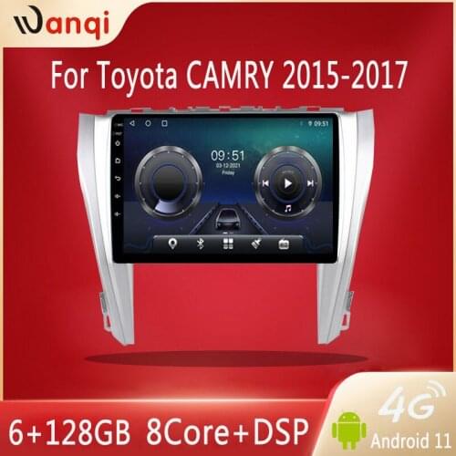 Wanqi 8-core 6+128GB Android 10.0 Car DSP multimedia player wireless video stereo GPS navigation For Toyota CAMRY 2015-2017