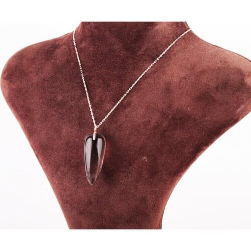 UM US JEWELRY Quartz Stone 925 Sterling Silver Pendant