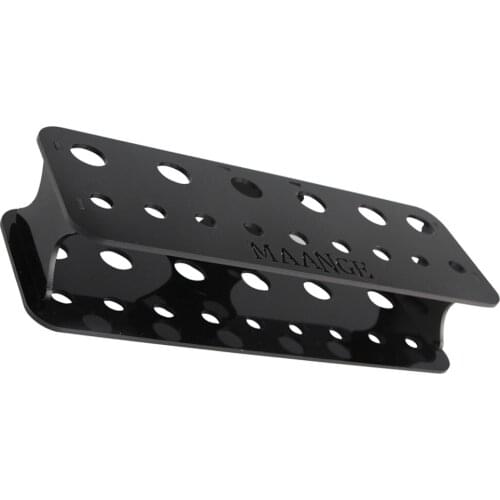 15 Hole Square Toothbrush Makeup Brushes Holder Organizer Drying Shelf Black