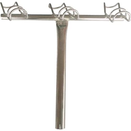 316 Stainless Steel 3-in-1 Rod Holder 3-Way Boat Snapper Fishing-Port Side