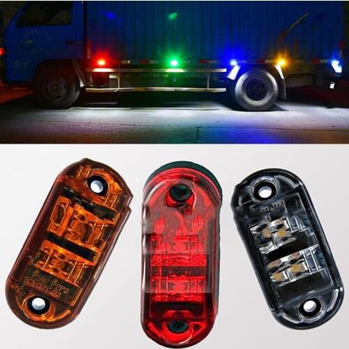 Car Flashing 4Pcs 12V 24V Car Truck Trailer strobe DRL LED Side Marker Blinker Bck up Light Bulb Turn Signal lamp car-styling