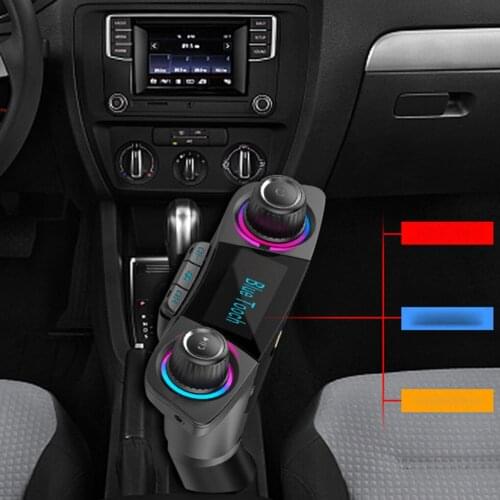 Car Wireless Bluetoot MP3 Player FM Transmitter Handsfree Call Support TF Double USB Charger Audio Car MP3 Player