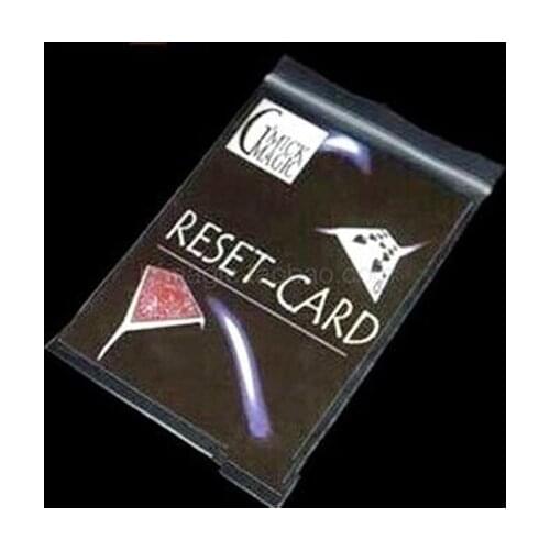 Free Shipping Reset Card By Mickael C / Close-Up Card Magic Trick Gimmick,Illusions,Close Up Magic Trick,Street Magic,Magia Toys