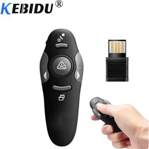 New Wireless RF Remote control IR PPT Presenter USB Laser Pointer presentation presenter pen Red Laser Pointer for PC