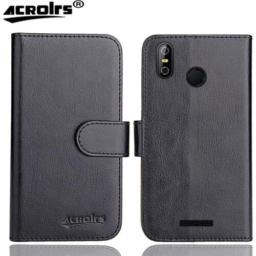 TeXet TM-5584 Pay 5.5 4G Case 5.5" 6 Colors Flip Soft Leather Crazy Horse Phone Cover Stand Funstion Cases Credit Card Wallet