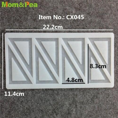 CX045 Trigon Silicone Mold Chocolate Ornamental Fondant Mould Cake Decoration Tools